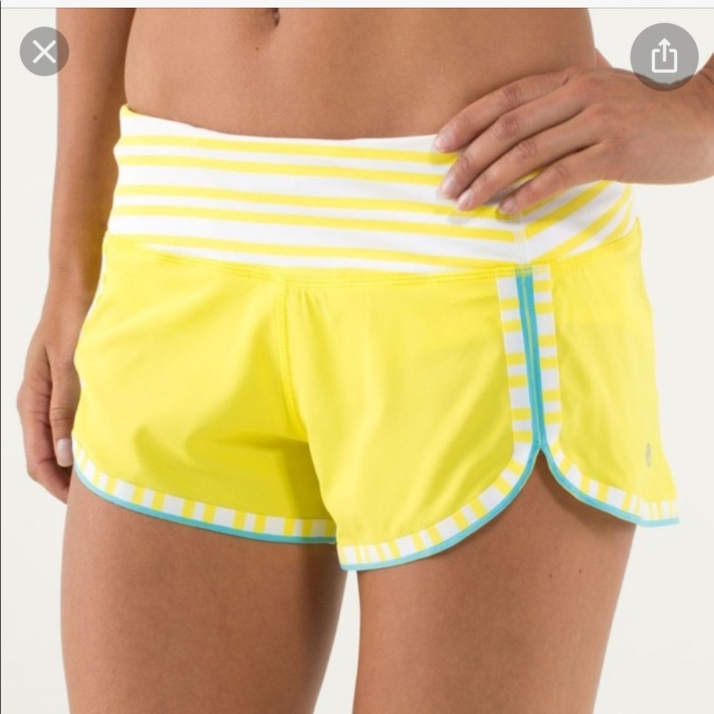 Lululemon run racer short size 10 four way stretch
